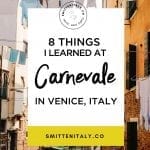 Tips for attending carnevale in Venice, Italy