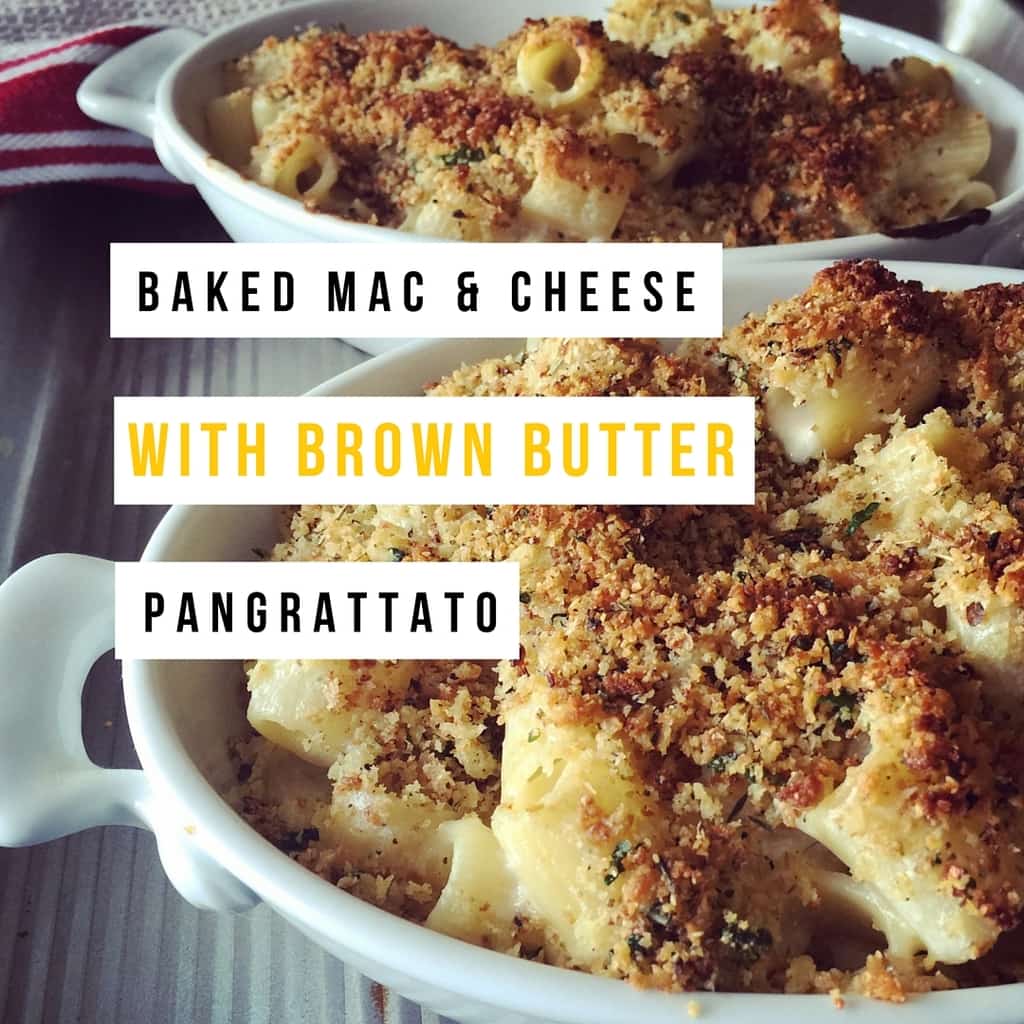 Baked Mac and Cheese, Italian style.