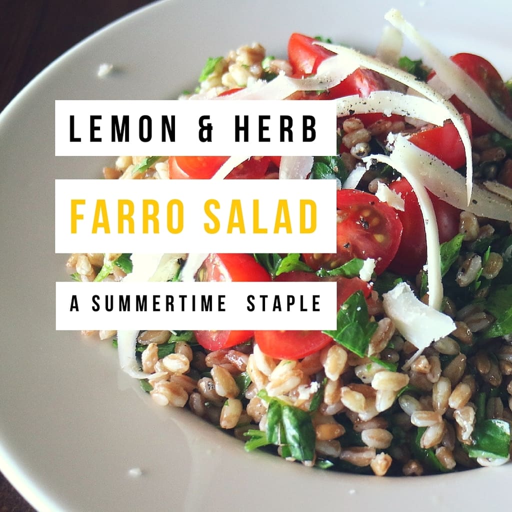 Lemon Herb Farro Salad