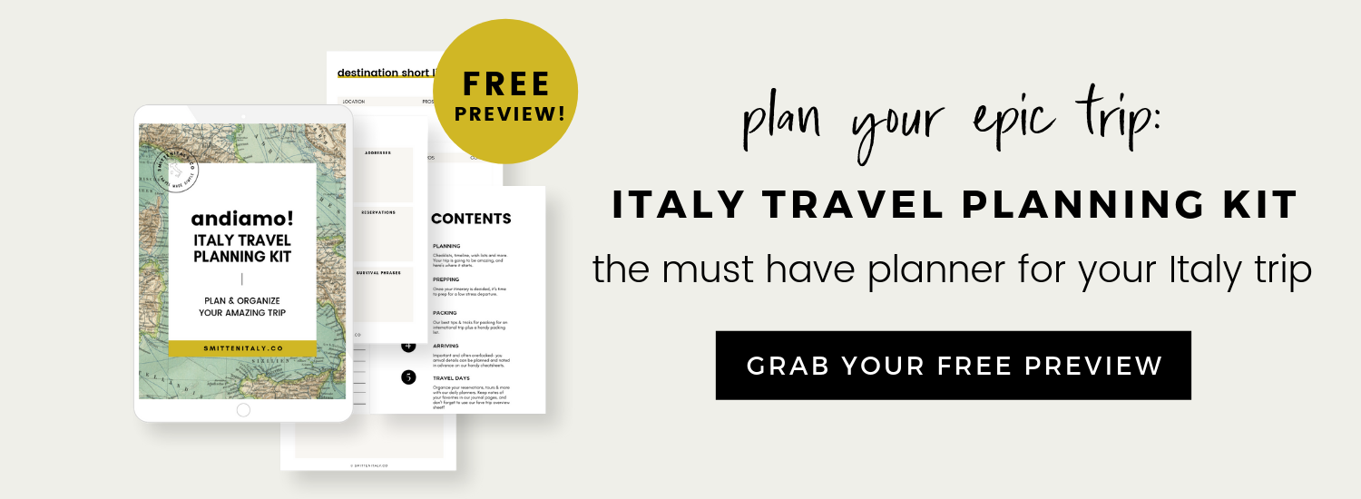 Italy Travel Planning Kit (smittenitaly.co)