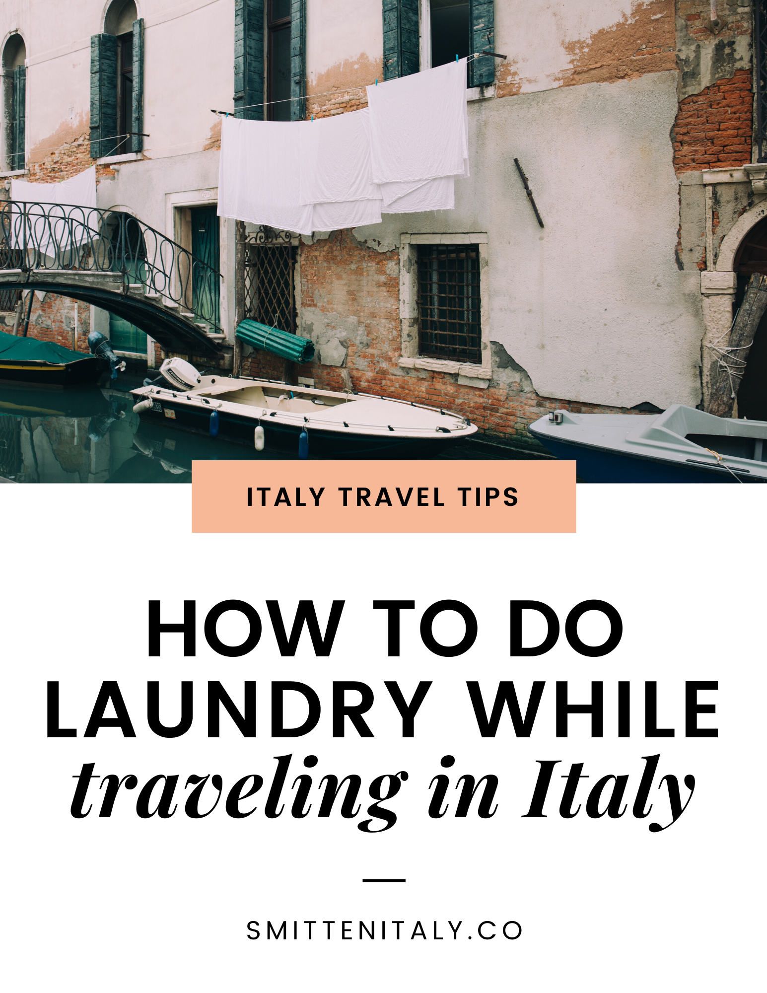 how to do laundry while traveling in Italy