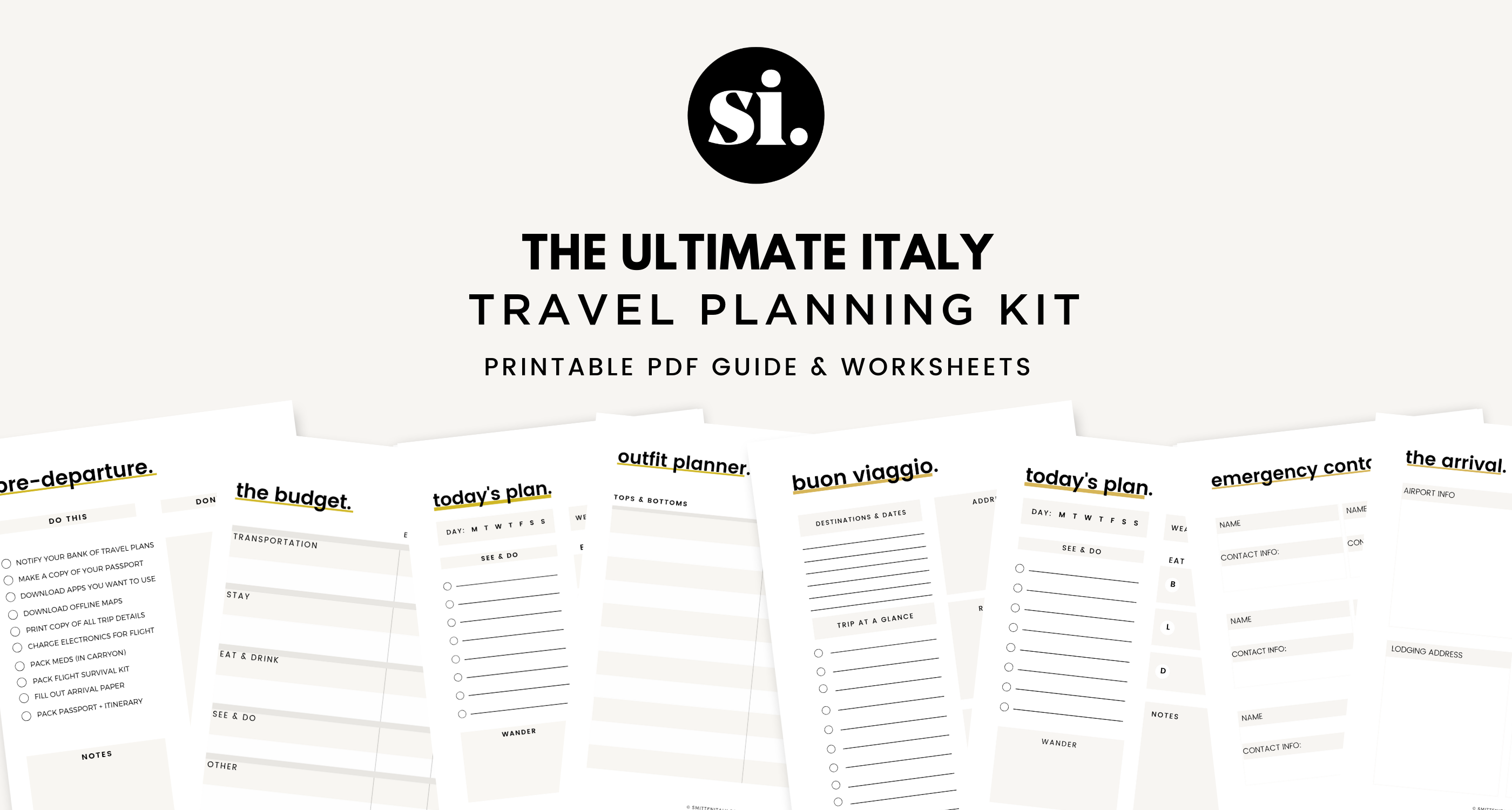 Ultimate Italy Travel Planning Kit 3